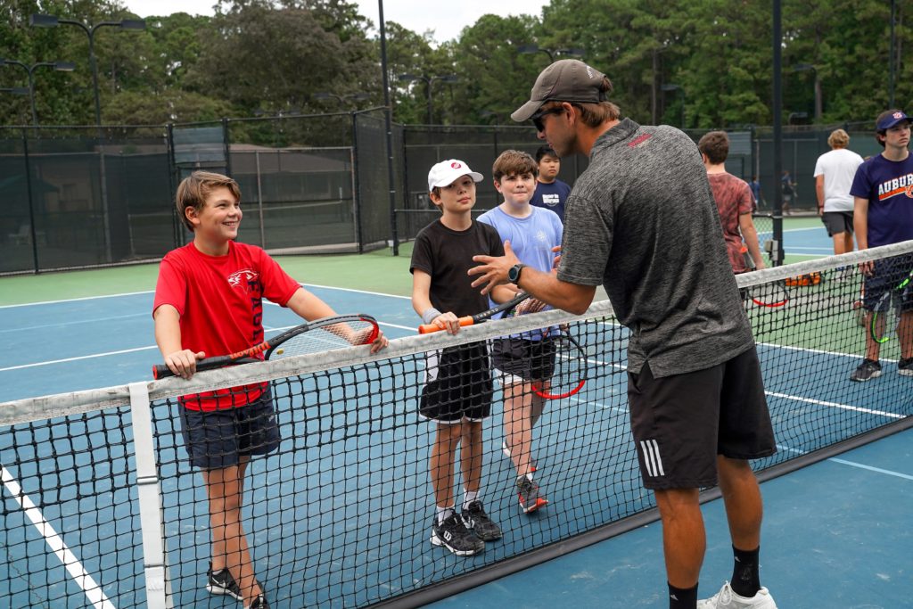 Junior tennis lesson at Inverness in Birmingham AL